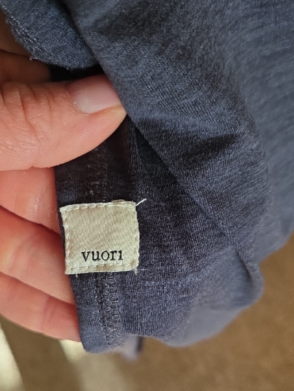 Vuori Lux Long Sleeve Jumpsuit Midnight Heather - Picture 6 of 6